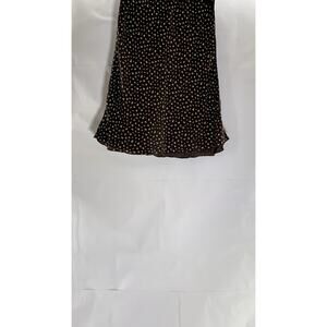 BRANDY MELVILLE Women's Brown Floral Lace-Trim Knee Length Skirt SZ OS